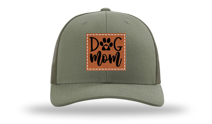 Dog Mom Leather Patch Richardson 112 Hat