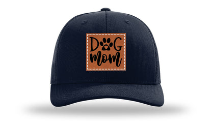 Dog Mom Leather Patch Richardson 112 Hat