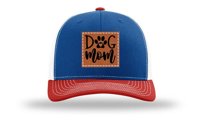 Dog Mom Leather Patch Richardson 112 Hat