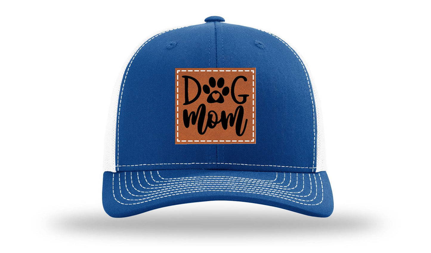 Dog Mom Leather Patch Richardson 112 Hat