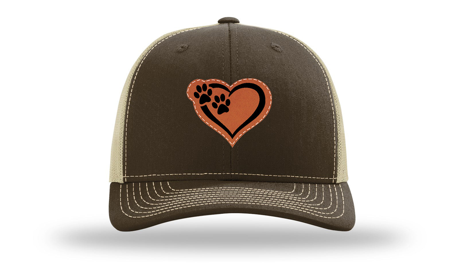 Puppy Love Leather Patch Richardson 112 Hat-Brown / Khaki