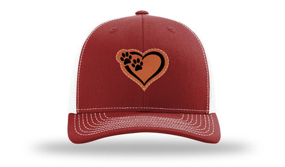 Puppy Love Leather Patch Richardson 112 Hat-Cardinal / White