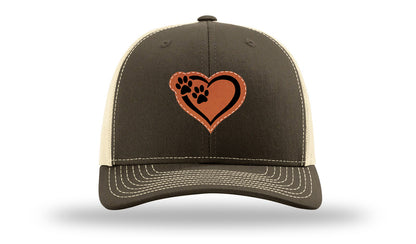 Puppy Love Leather Patch Richardson 112 Hat-Chocolate Chip/  Birch