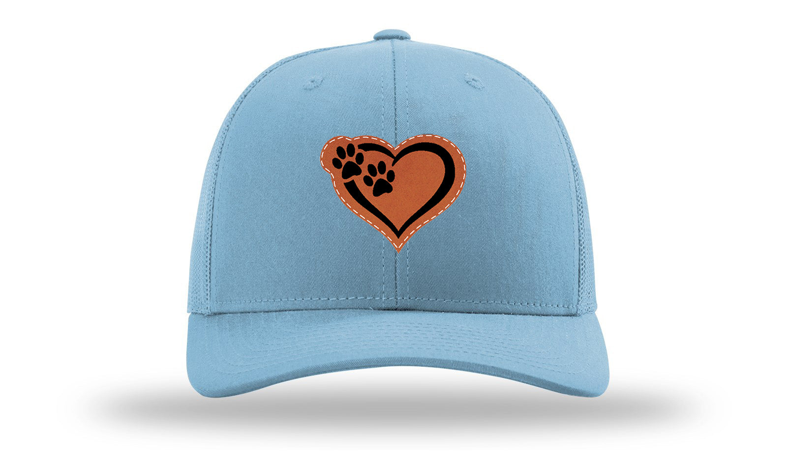 Puppy Love Leather Patch Richardson 112 Hat-Columbia Blue