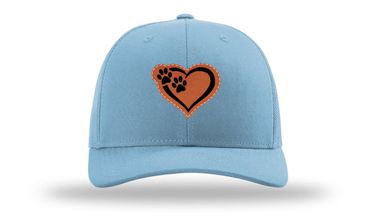 Puppy Love Leather Patch Richardson 112 Hat-Columbia Blue
