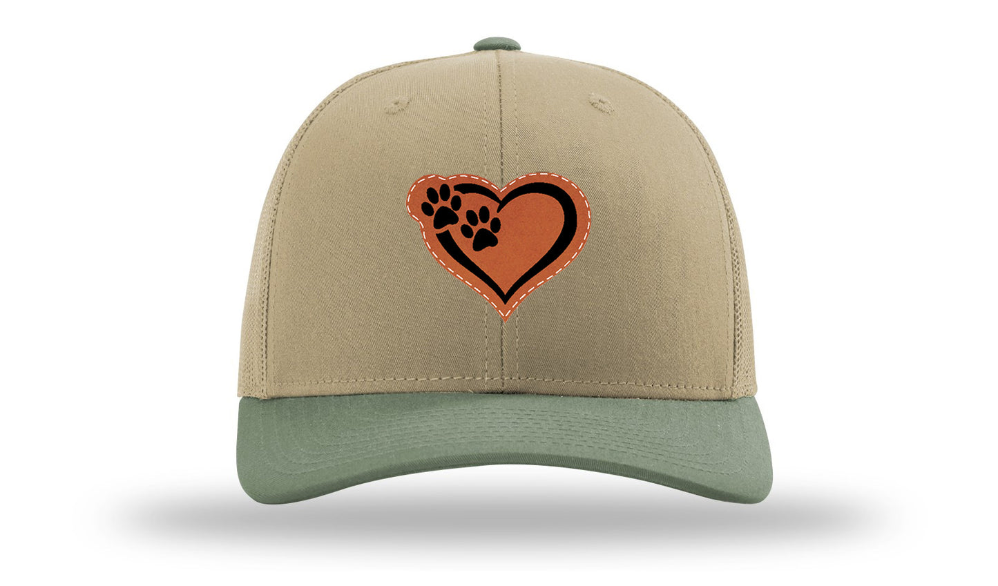 Puppy Love Leather Patch Richardson 112 Hat-Khaki / Loden - CMB