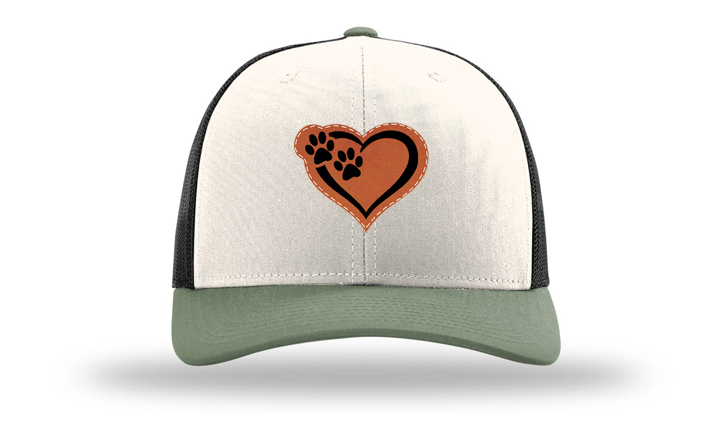 Puppy Love Leather Patch Richardson 112 Hat-Cream / Black / Loden