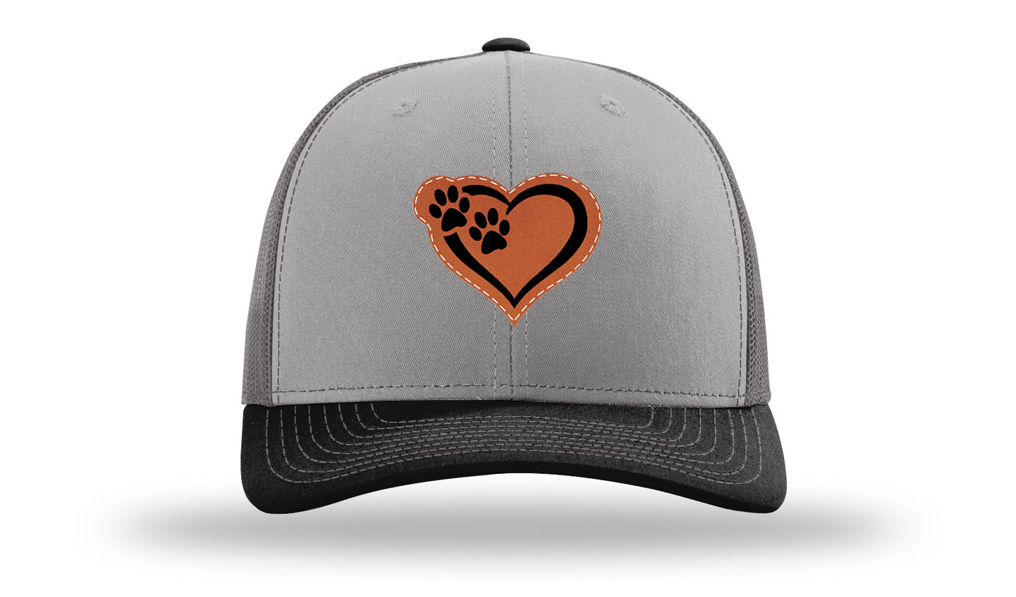 Puppy Love Leather Patch Richardson 112 Hat-Grey / Charcoal / Black
