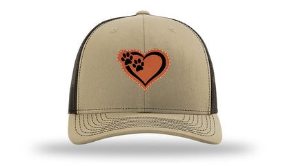Puppy Love Leather Patch Richardson 112 Hat-Khaki / Coffee