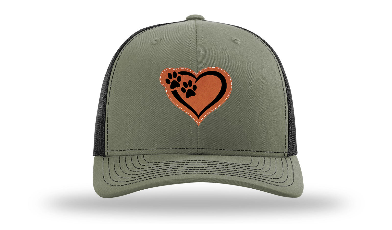 Puppy Love Leather Patch Richardson 112 Hat-Loden / Black