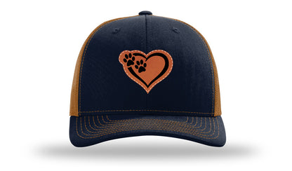 Puppy Love Leather Patch Richardson 112 Hat-Navy / Charcoal