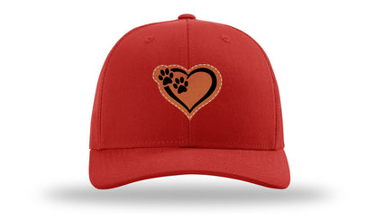 Puppy Love Leather Patch Richardson 112 Hat-Red
