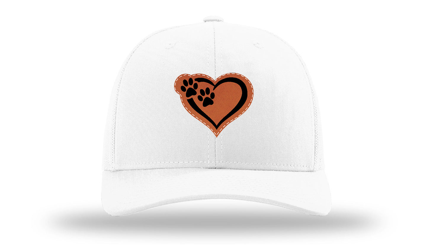Puppy Love Leather Patch Richardson 112 Hat-White