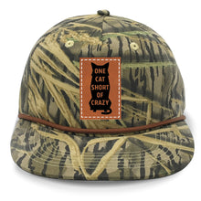 Load image into Gallery viewer, One Cat Short of Crazy Leather Patch LOST Hat Co.

