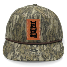 Load image into Gallery viewer, One Cat Short of Crazy Leather Patch LOST Hat Co.
