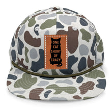 Load image into Gallery viewer, One Cat Short of Crazy Leather Patch LOST Hat Co.
