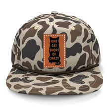 Load image into Gallery viewer, One Cat Short of Crazy Leather Patch LOST Hat Co.

