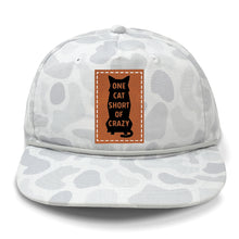 Load image into Gallery viewer, One Cat Short of Crazy Leather Patch LOST Hat Co.

