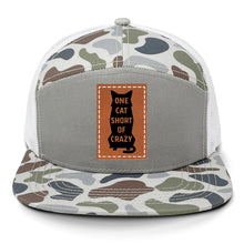 Load image into Gallery viewer, One Cat Short of Crazy Leather Patch LOST Hat Co.
