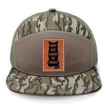 Load image into Gallery viewer, One Cat Short of Crazy Leather Patch LOST Hat Co.
