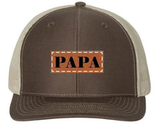 Load image into Gallery viewer, PAPA Leather Patch Hat
