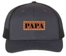 Load image into Gallery viewer, PAPA Leather Patch Hat
