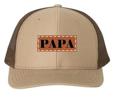 Load image into Gallery viewer, PAPA Leather Patch Hat
