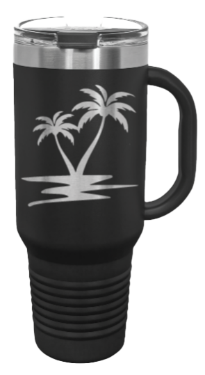 Palm Trees 1 40oz Handle Mug Laser Engraved