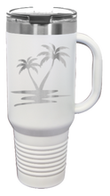 Load image into Gallery viewer, Palm Trees 1 40oz Handle Mug Laser Engraved

