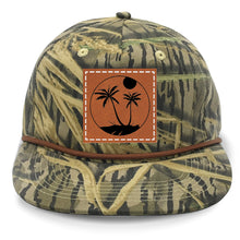 Load image into Gallery viewer, Palm Trees 3 Leather Patch LOST Hat Co.
