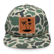 Load image into Gallery viewer, Palm Trees 3 Leather Patch LOST Hat Co.
