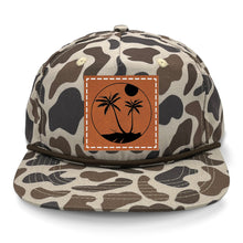 Load image into Gallery viewer, Palm Trees 3 Leather Patch LOST Hat Co.
