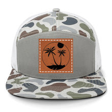 Load image into Gallery viewer, Palm Trees 3 Leather Patch LOST Hat Co.

