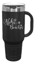 Load image into Gallery viewer, Aloha Beaches 40oz Handle Mug Laser Engraved
