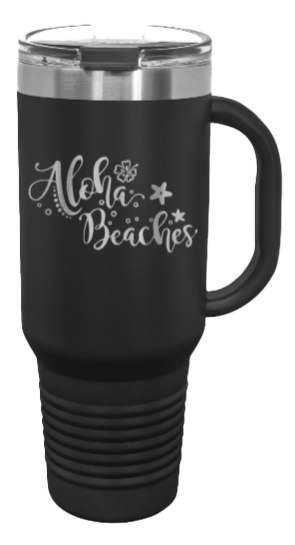 Aloha Beaches 40oz Handle Mug Laser Engraved