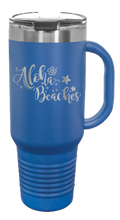 Load image into Gallery viewer, Aloha Beaches 40oz Handle Mug Laser Engraved
