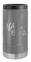 Load image into Gallery viewer, Aloha Beaches Laser Engraved Slim Can Insulated Koosie
