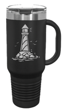 Load image into Gallery viewer, Lighthouse 40oz Handle Mug Laser Engraved
