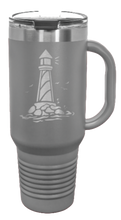 Load image into Gallery viewer, Lighthouse 40oz Handle Mug Laser Engraved
