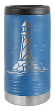 Load image into Gallery viewer, Lighthouse Laser Engraved Slim Can Insulated Koosie
