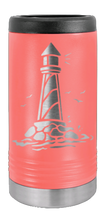 Load image into Gallery viewer, Lighthouse Laser Engraved Slim Can Insulated Koosie
