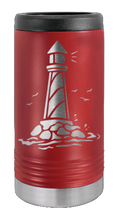 Load image into Gallery viewer, Lighthouse Laser Engraved Slim Can Insulated Koosie
