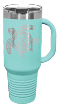 Load image into Gallery viewer, Turtle 40oz Handle Mug Laser Engraved
