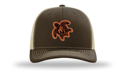 Turtle Leather Patch Richardson 112 Hat-Brown / Khaki