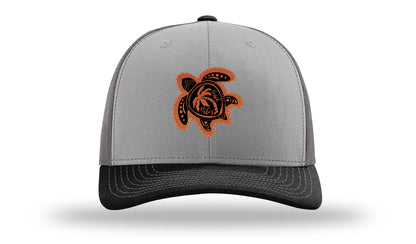 Turtle Leather Patch Richardson 112 Hat-Grey / Charcoal / Black