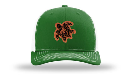 Turtle Leather Patch Richardson 112 Hat-Kelly / White