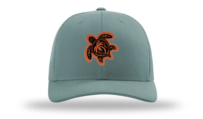 Turtle Leather Patch Richardson 112 Hat-Smoke Blue