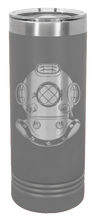 Load image into Gallery viewer, Dive Helmet Laser Engraved Skinny Tumbler (Etched)
