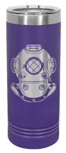 Load image into Gallery viewer, Dive Helmet Laser Engraved Skinny Tumbler (Etched)
