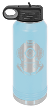 Load image into Gallery viewer, Dive Helmet Laser Engraved Water Bottle (Etched)
